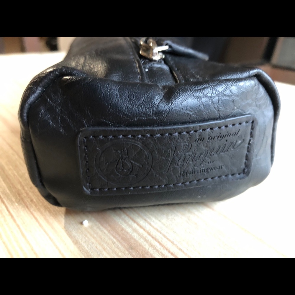 Penguin Brand Leather Toiletries case